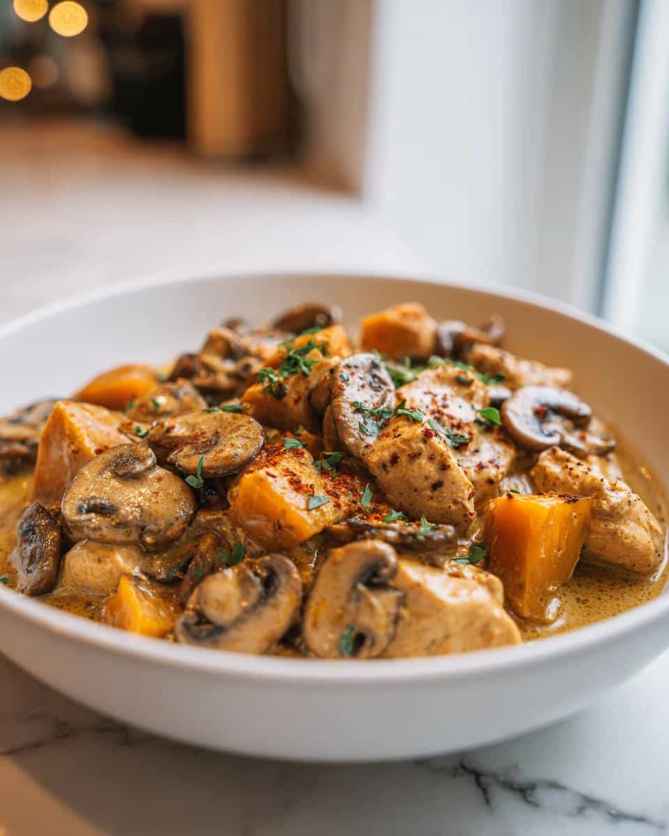 One‑Pot Chicken, Pumpkin & Mushroom Stroganoff - detail 3