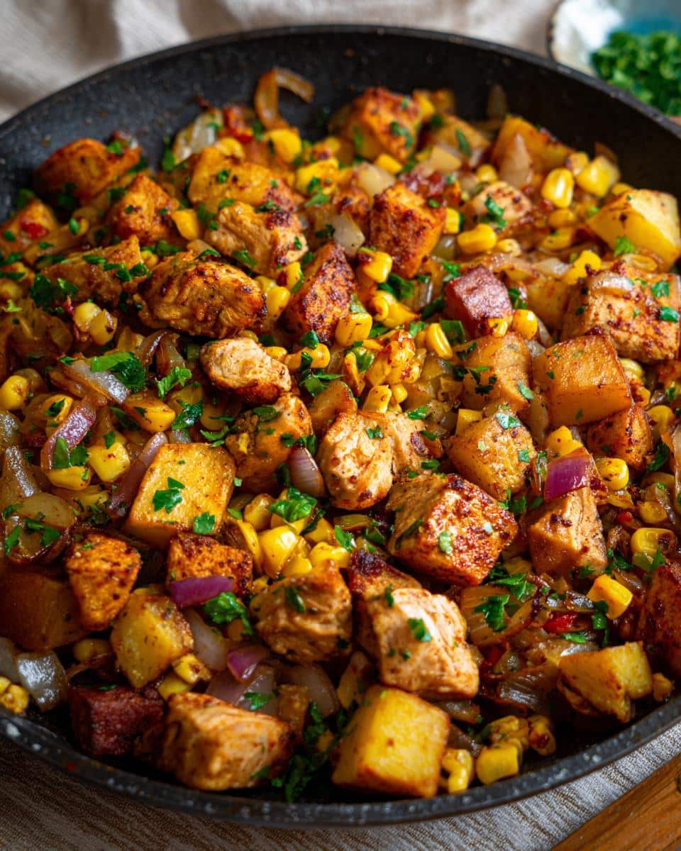 One‑Pot Chicken, Sweet Corn & Potato Hash - detail 1
