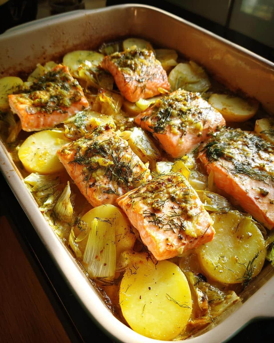 One‑Pot Salmon, Leek & Potato Bake - detail 1