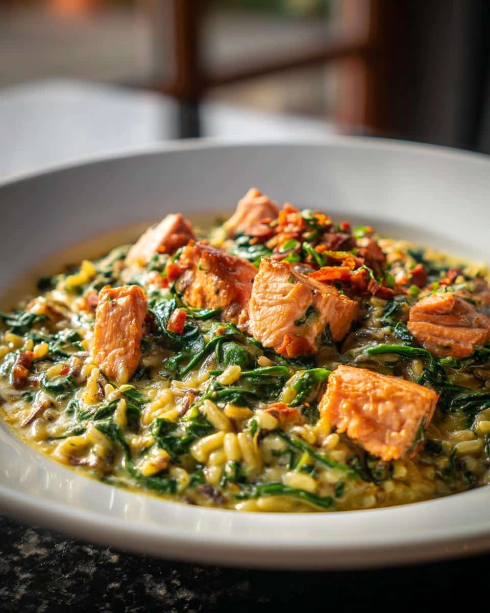 One‑Pot Salmon, Spinach & Wild Rice Skillet - detail 1