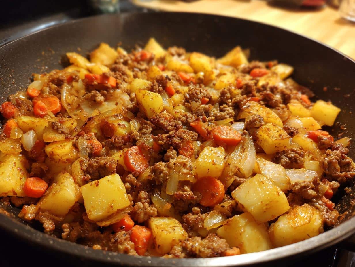 One‑Pot Turkey, Carrot & Potato Hash