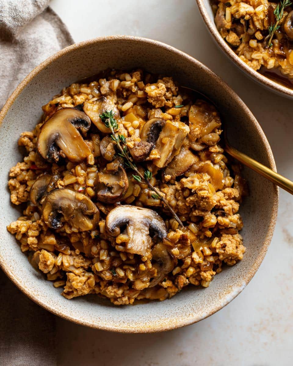 One‑Pot Turkey, Mushroom & Farro Stew - detail 2