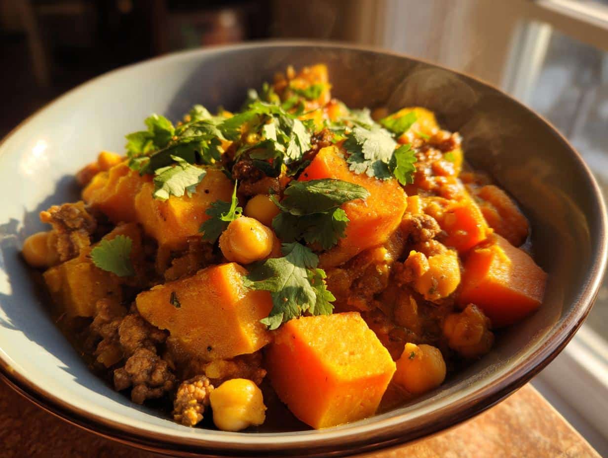 One‑Pot Turkey, Sweet Potato & Chickpea Curry