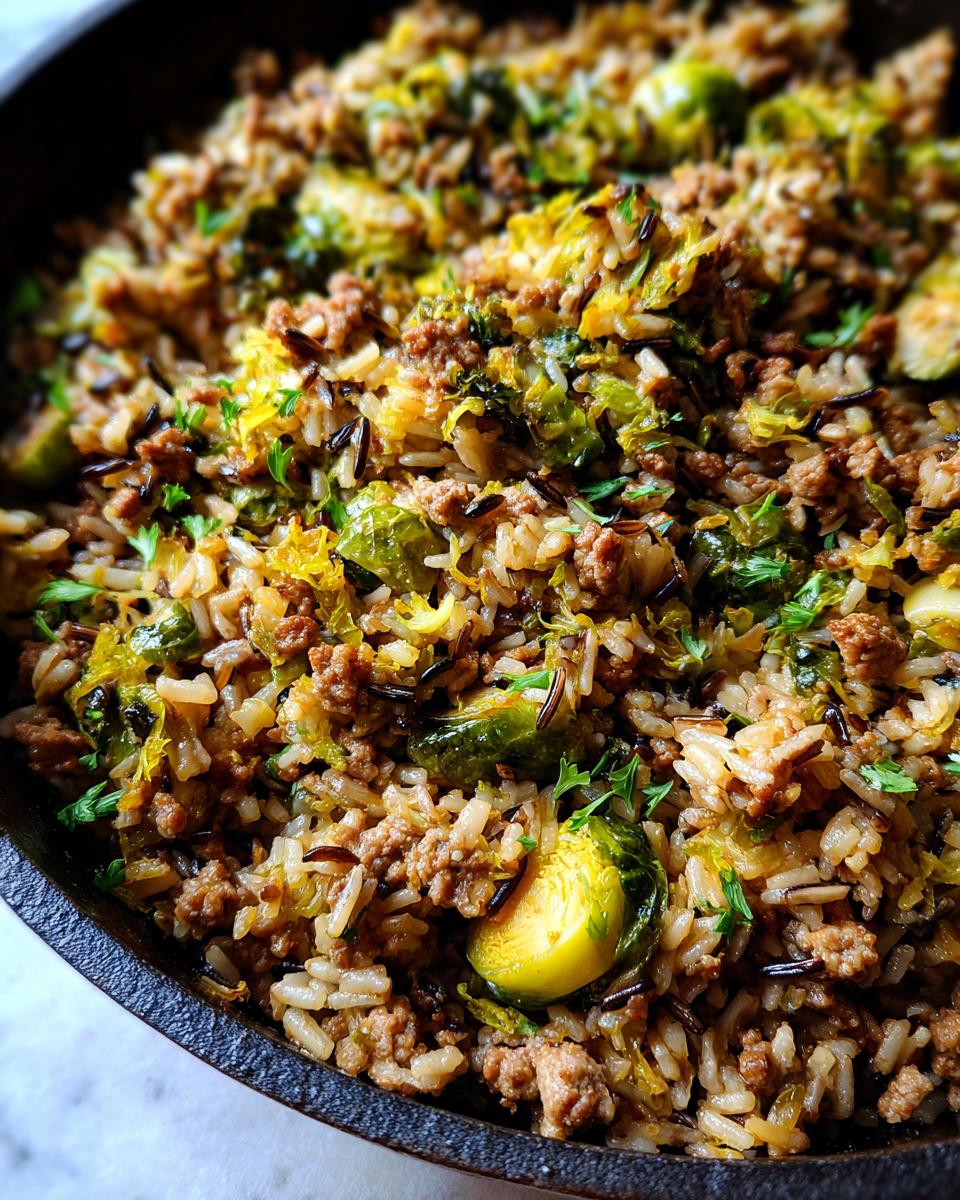 One‑Pot Turkey, Wild Rice & Brussels Sprout Hash - detail 2