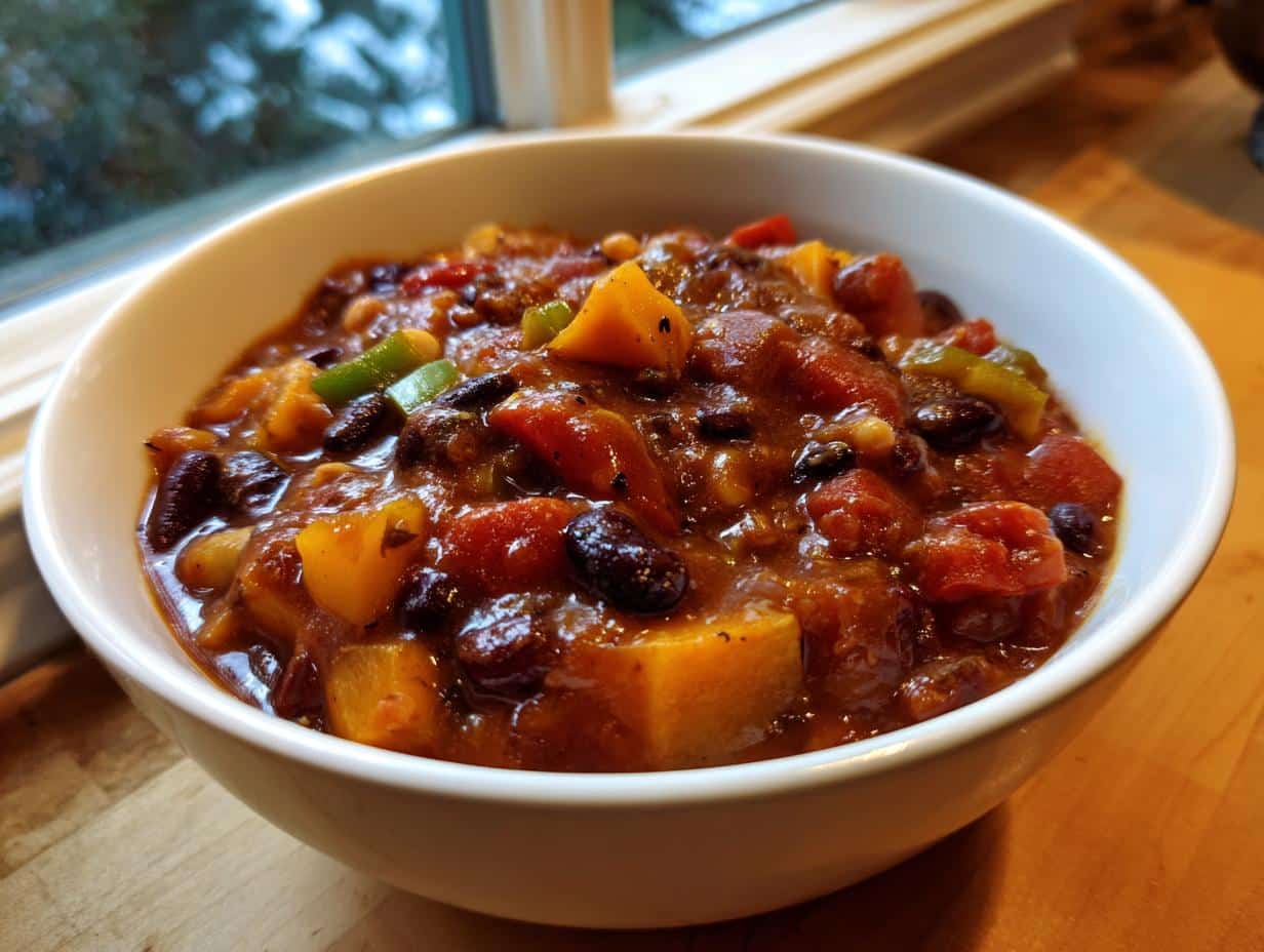One‑Pot Vegetable & Bean Chili with Winter Squash