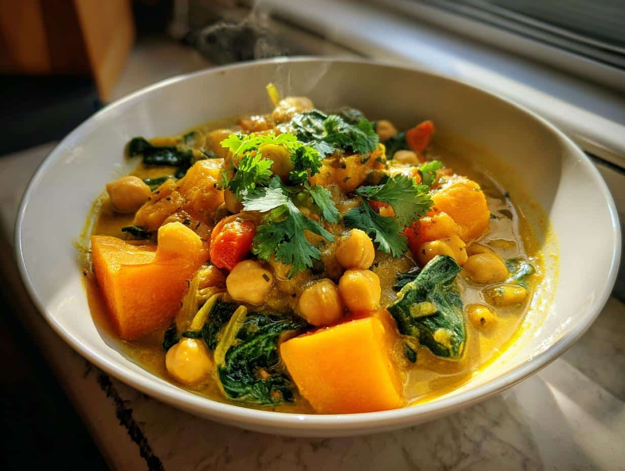 1-Pot Veggie Chickpea Squash Curry: Cozy Heaven in 45 Mins