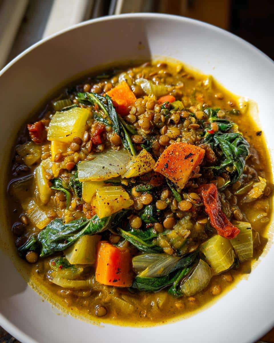 One‑Pot Vegetable, Lentil & Winter Green Stew - detail 2