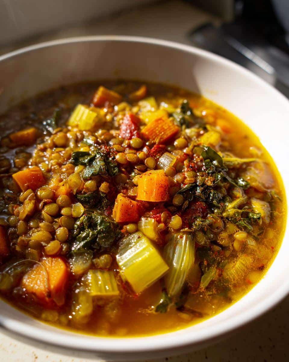 One‑Pot Vegetable, Lentil & Winter Green Stew - detail 3
