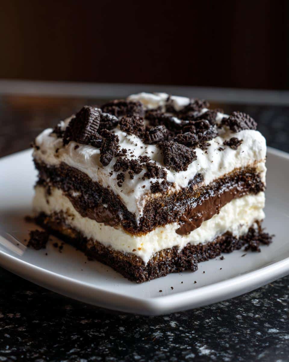Oreo Cheesecake Lasagna - detail 1