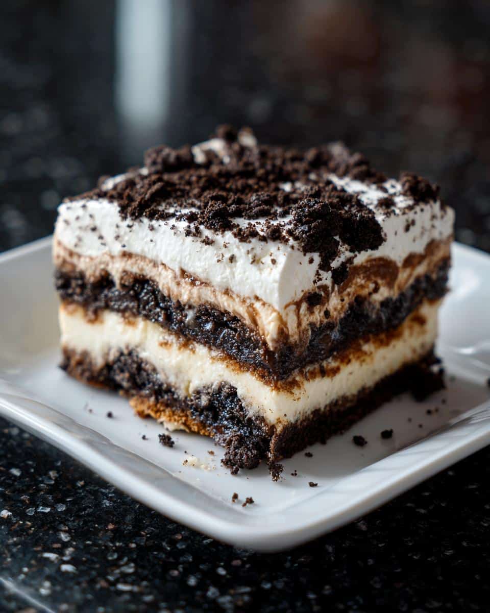 Oreo Cheesecake Lasagna - detail 2