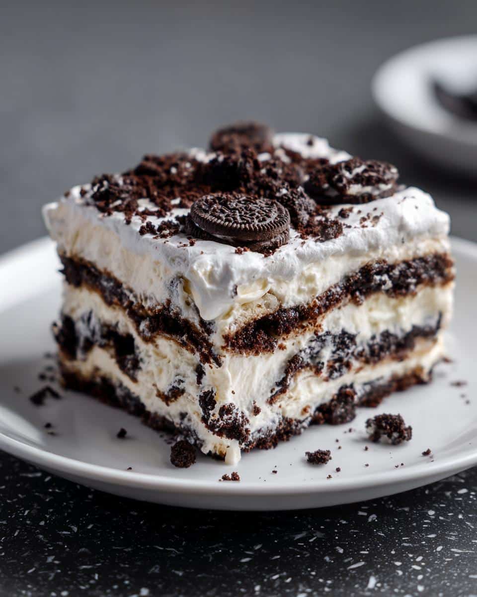 Oreo Cheesecake Lasagna - detail 3
