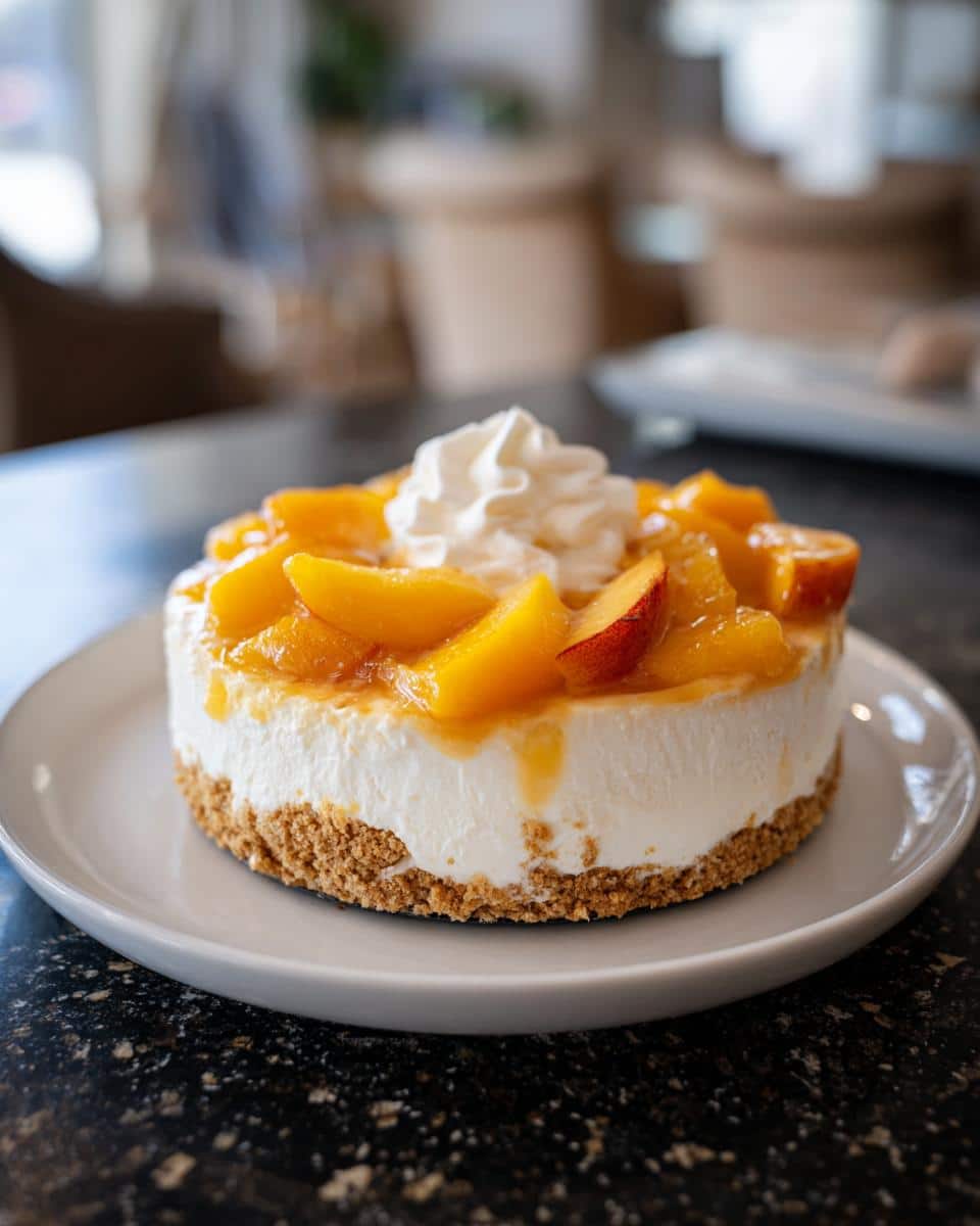 Peach Delight Dessert - detail 2