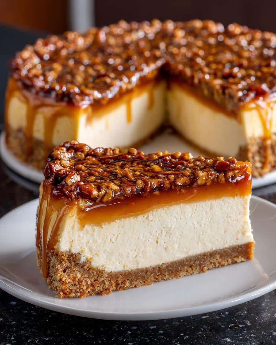 Pecan Pie Cheesecake - detail 1