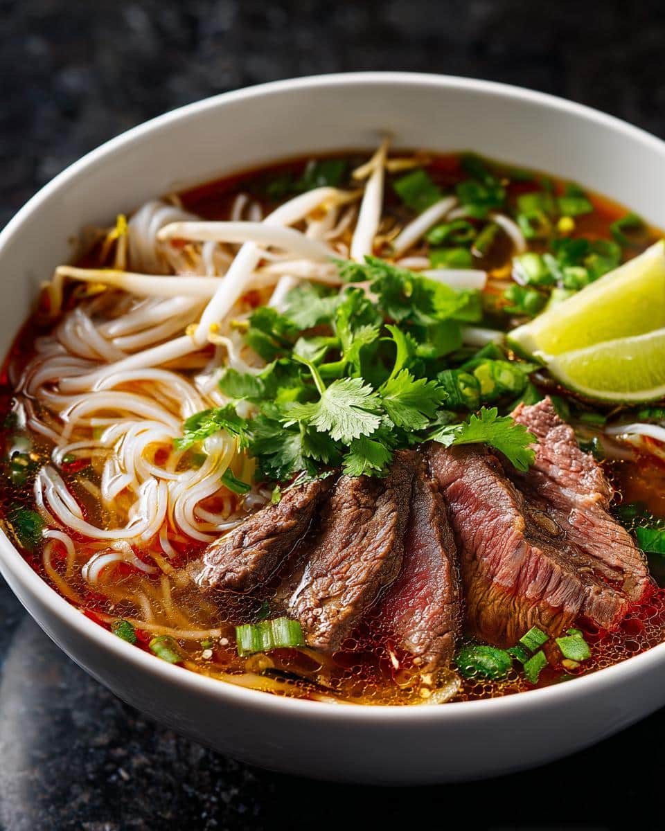 Spicy Vietnamese Beef Noodle Soup - detail 1