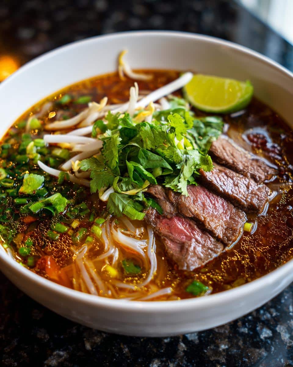Spicy Vietnamese Beef Noodle Soup - detail 2