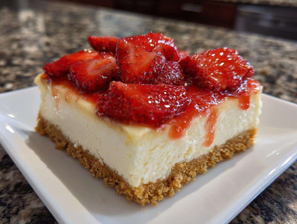 Irresistible Strawberry Cheesecake Delight in 3 Simple Steps