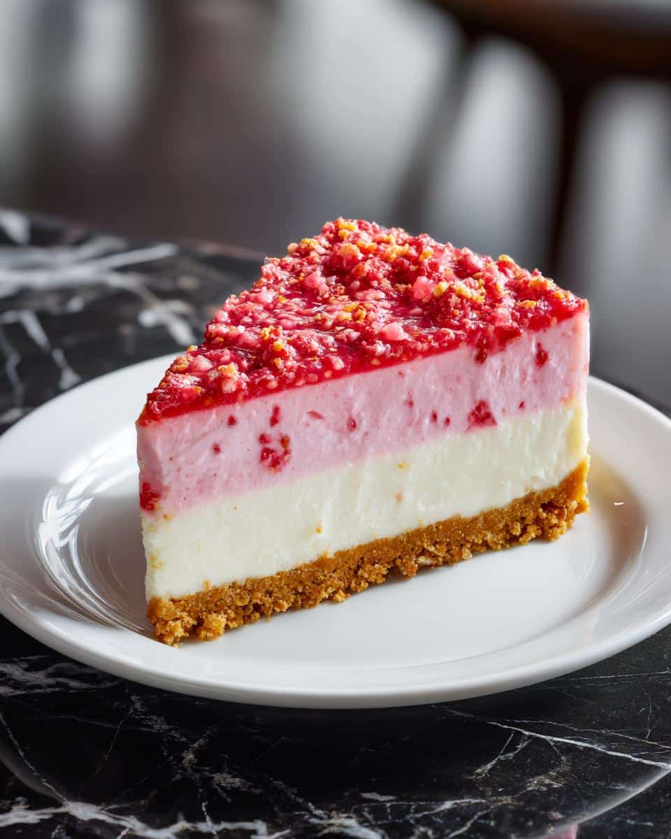 Strawberry Crunch Cheesecake - detail 1