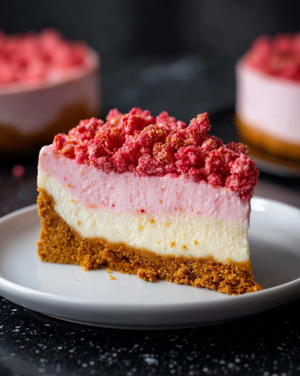 Strawberry Crunch Cheesecake - detail 3