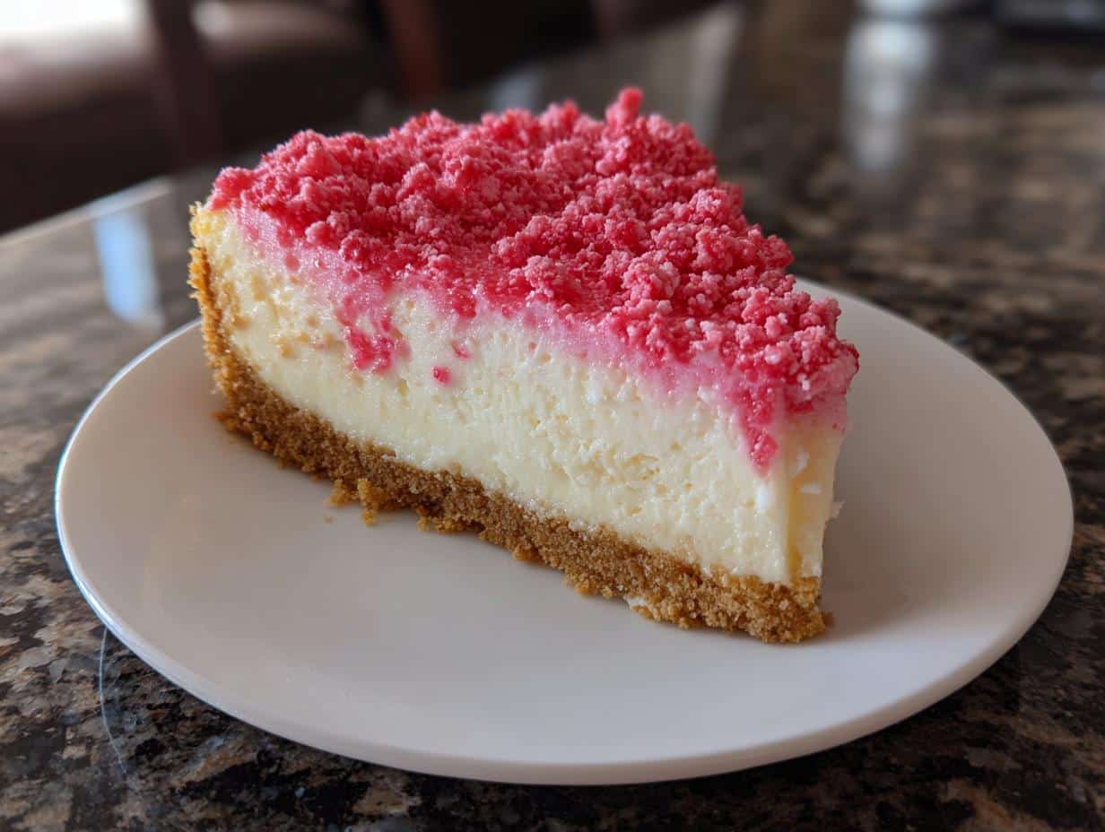 Strawberry Crunch Cheesecake
