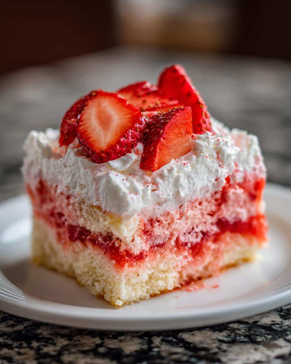 Strawberry Poke Cake - detail 1