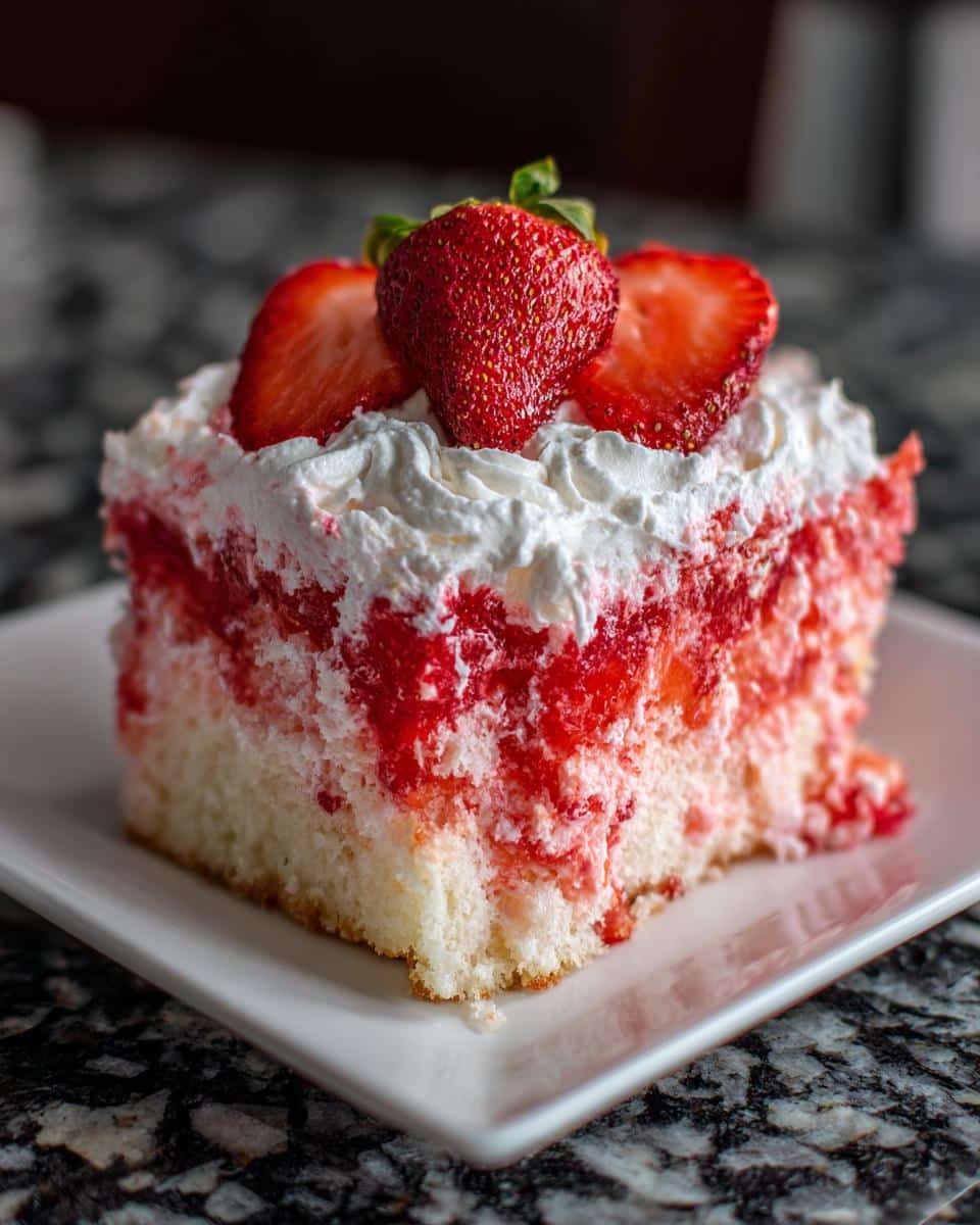 Strawberry Poke Cake - detail 3