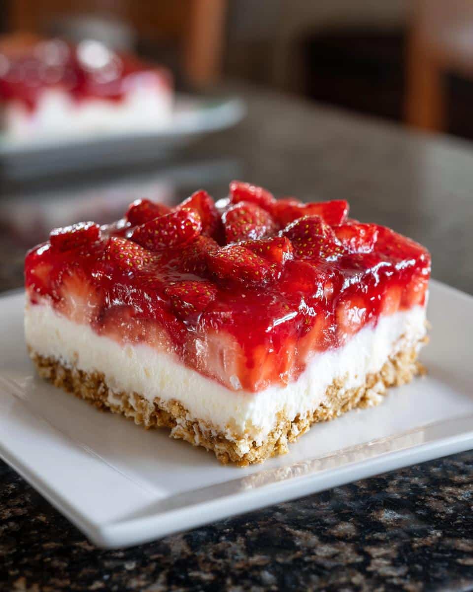 Strawberry Pretzel Salad - detail 1