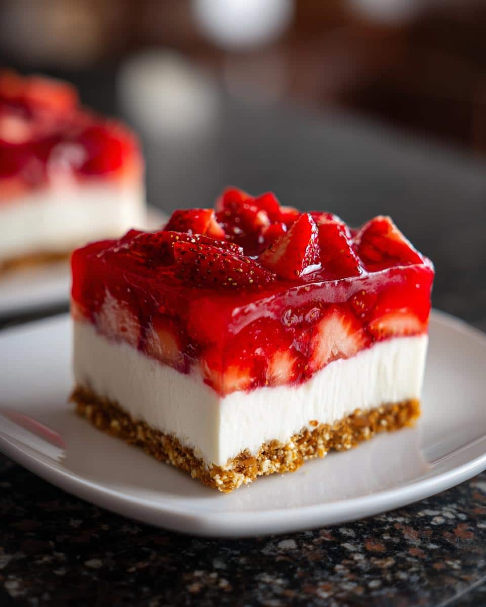 Strawberry Pretzel Salad - detail 3