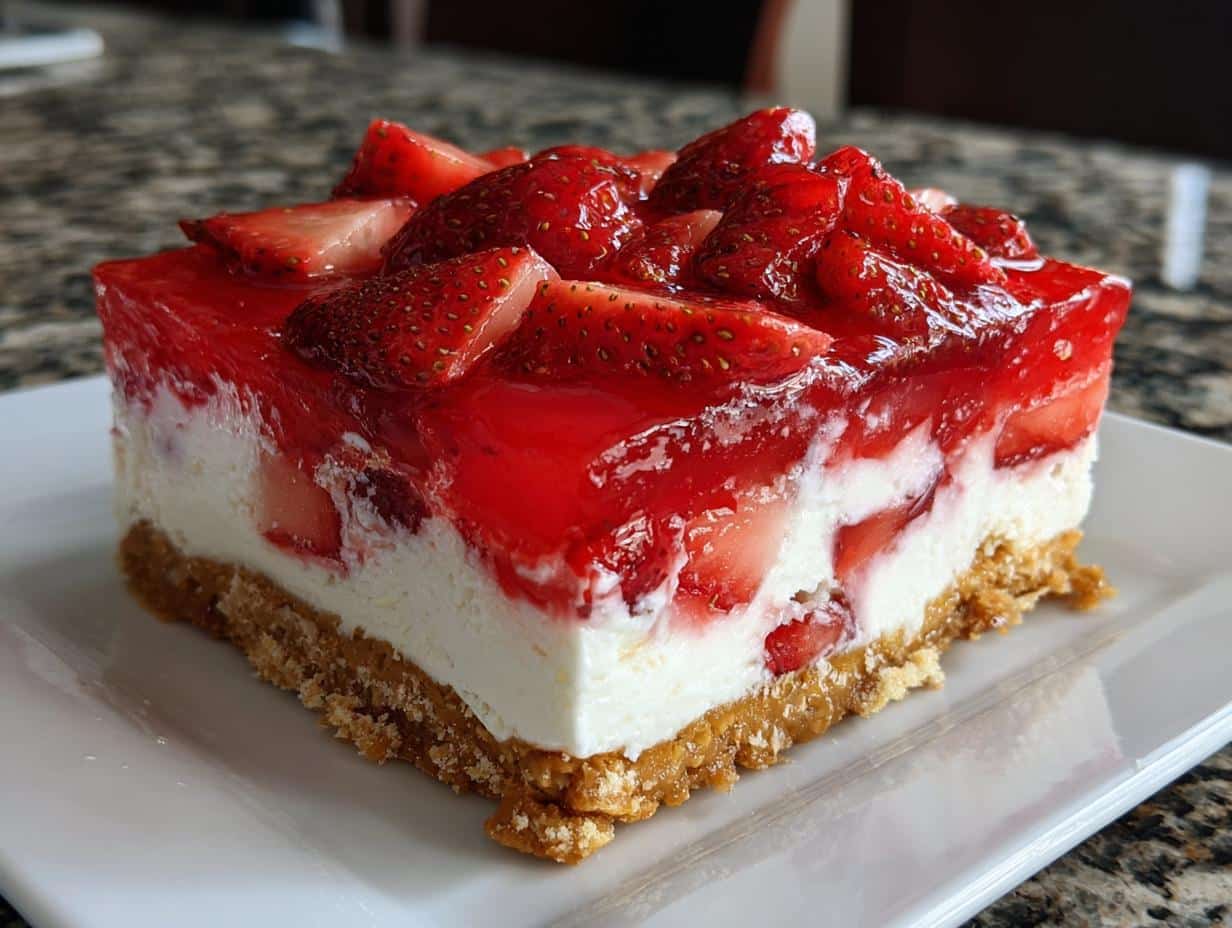 Strawberry Pretzel Salad: Irresistible 3-Layer Dessert Delight