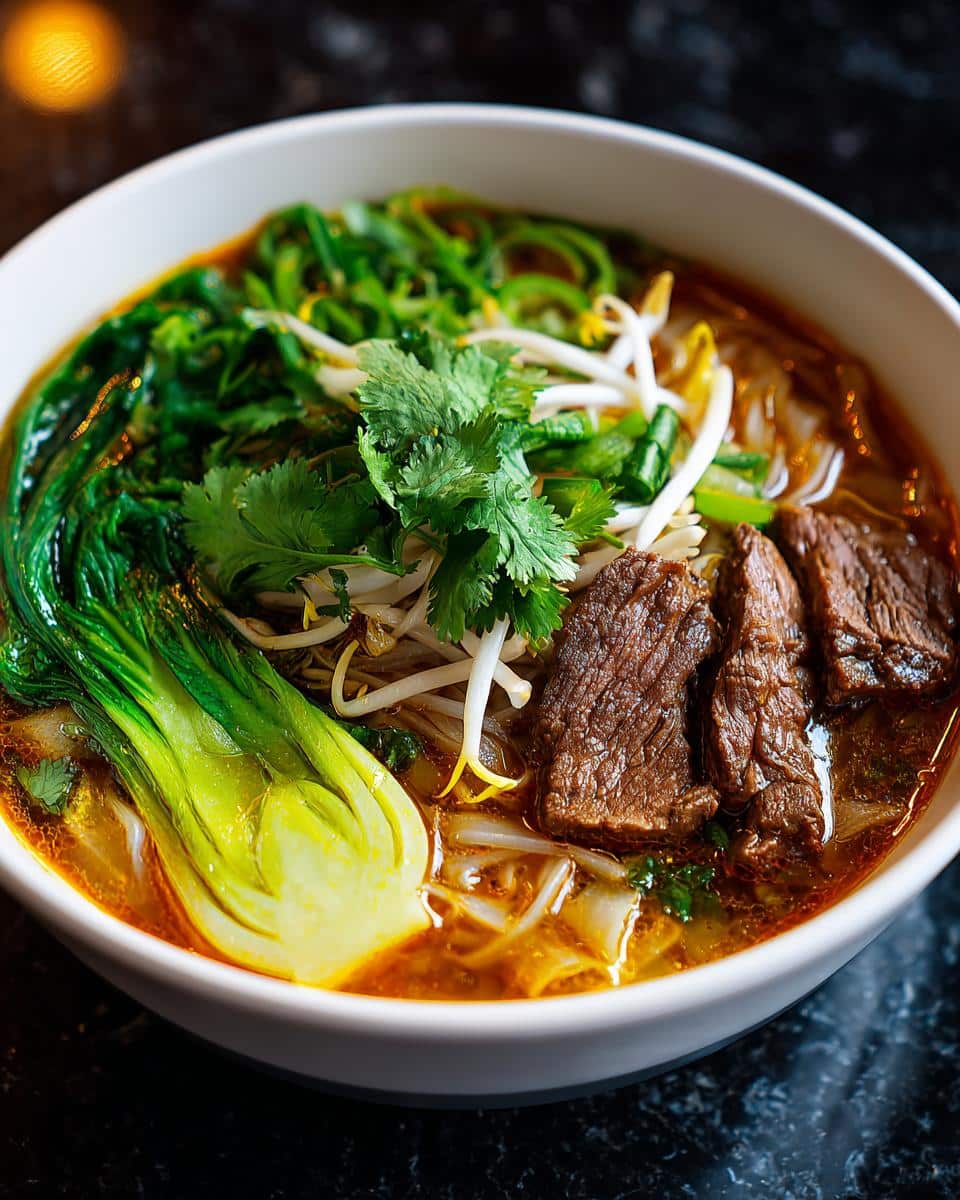Thai Beef Noodle Soup - detail 2
