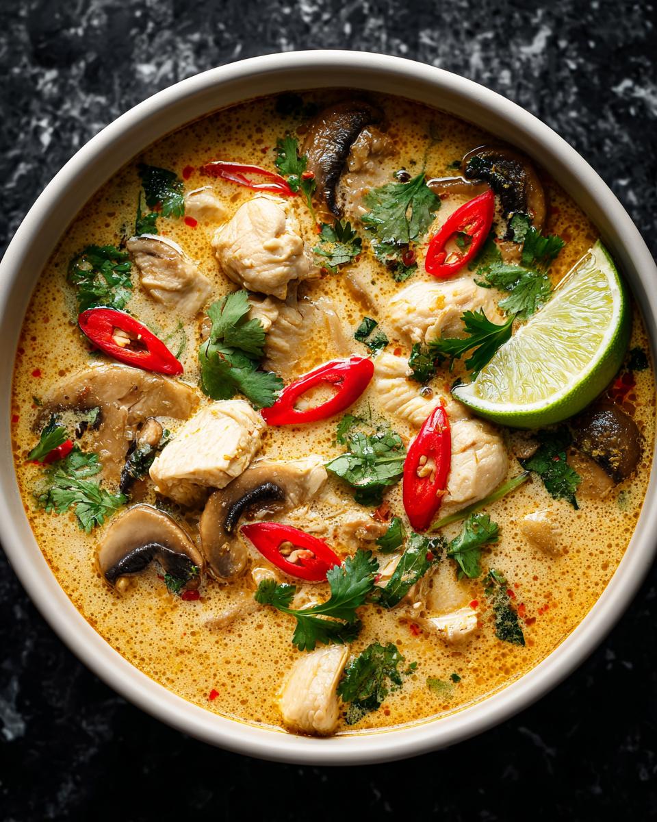 Thai Coconut Chicken Soup - detail 2