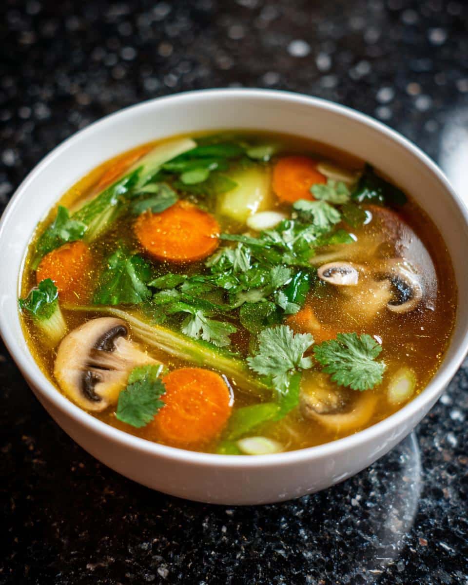 Thai Vegetable Clear Soup - detail 1