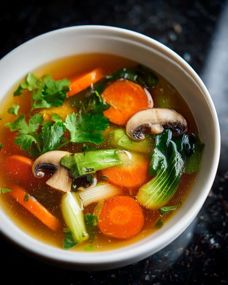 Thai Vegetable Clear Soup - detail 2