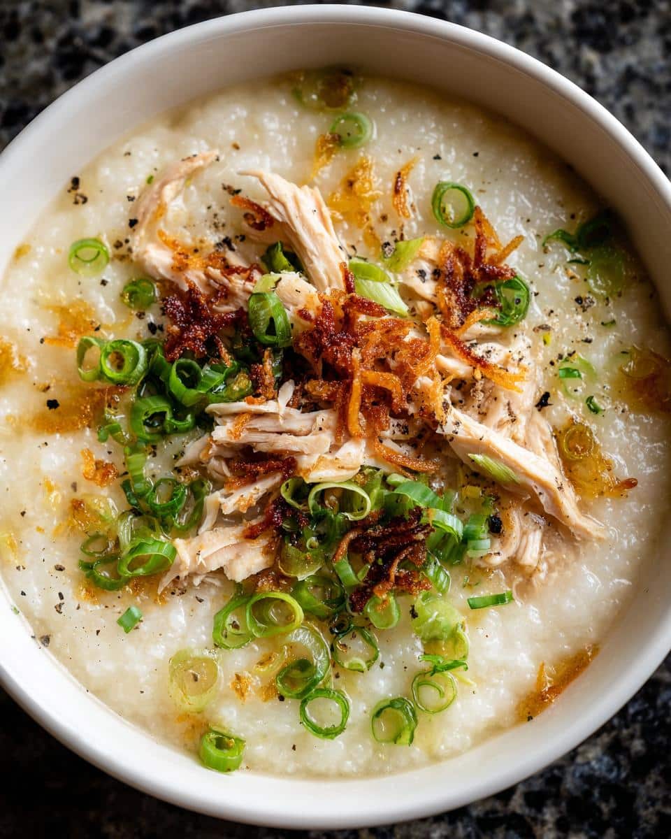 Vietnamese Chicken Congee - detail 2