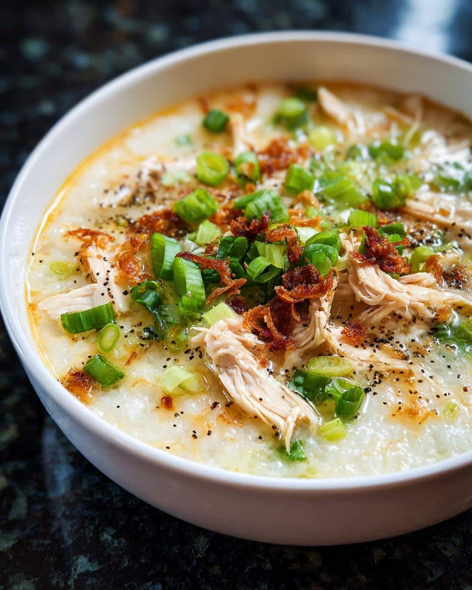 Vietnamese Chicken Congee - detail 3