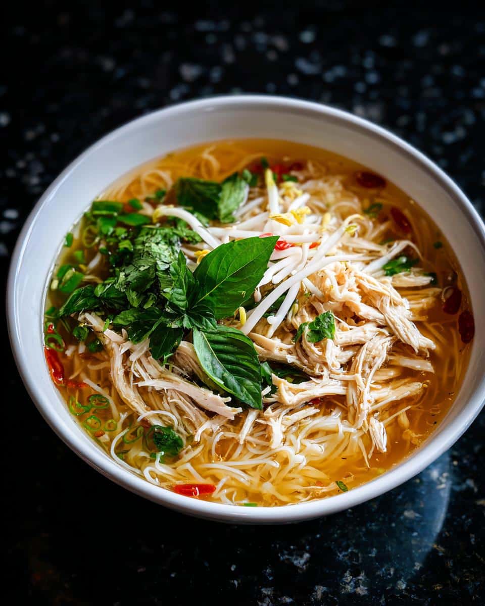Vietnamese Chicken Pho - detail 2