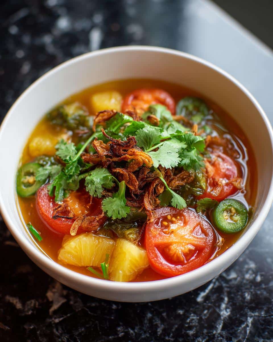 Vietnamese Sweet and Sour Soup - detail 2