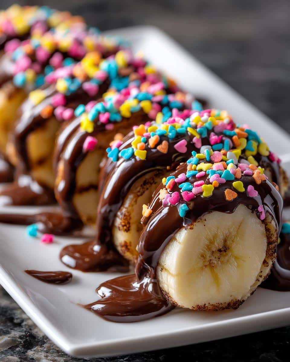 Banana Sushi Heart Rolls - detail 2