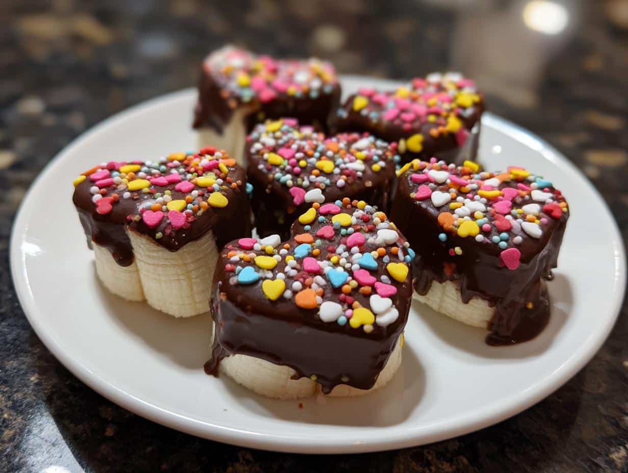 10-Minute Banana Sushi Heart Rolls – Irresistible Valentine Treat