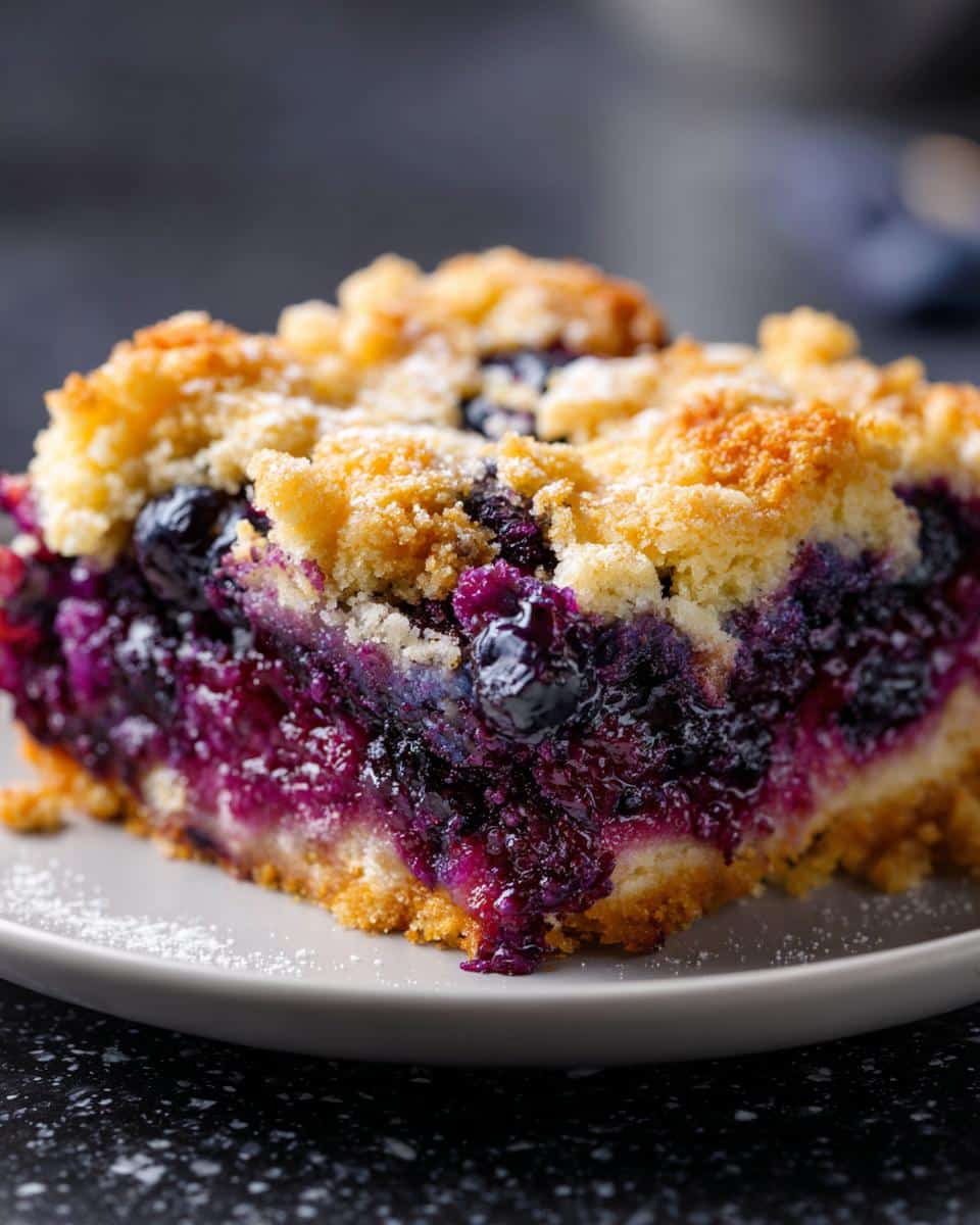 Blueberry Dump Cake - detail 1