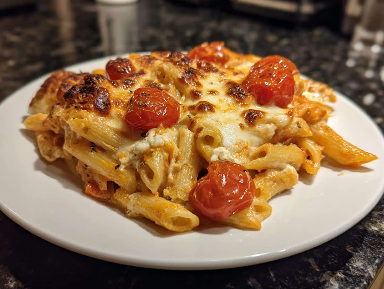 Heavenly Boursin Tomato Pasta Bake in 45 Minutes Flat