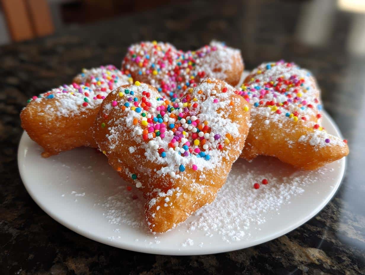 25-Minute Candy-Coated Funnel Cake Hearts – Irresistible Valentine Treats