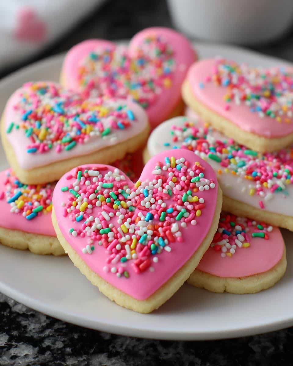 Candy-Coated Heart Butter Cookies - detail 1