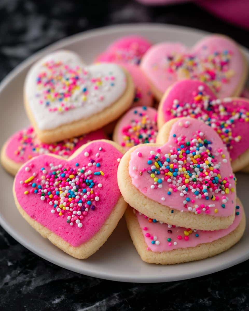 Candy-Coated Heart Butter Cookies - detail 3