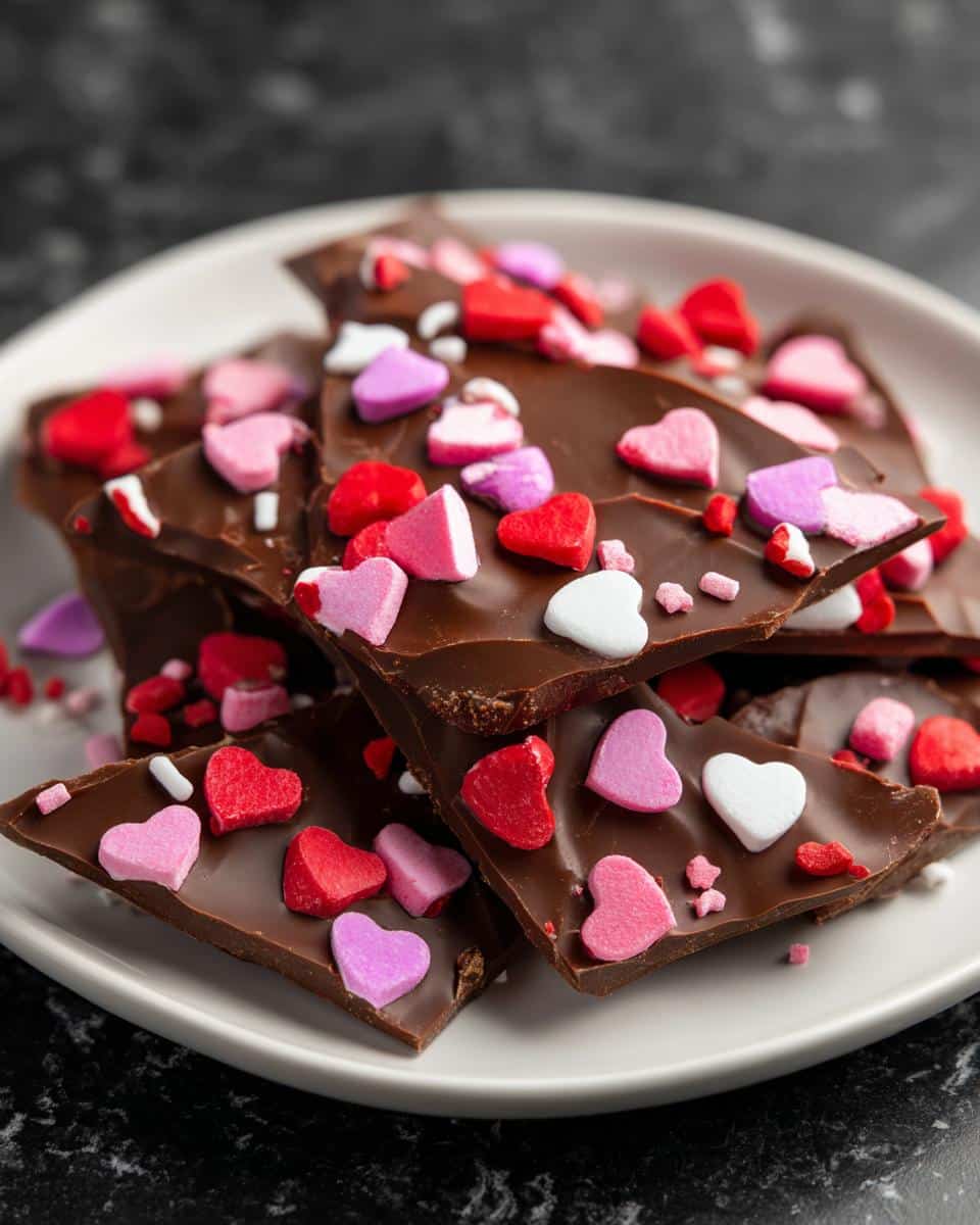 Candy Heart Chocolate Bark - detail 3