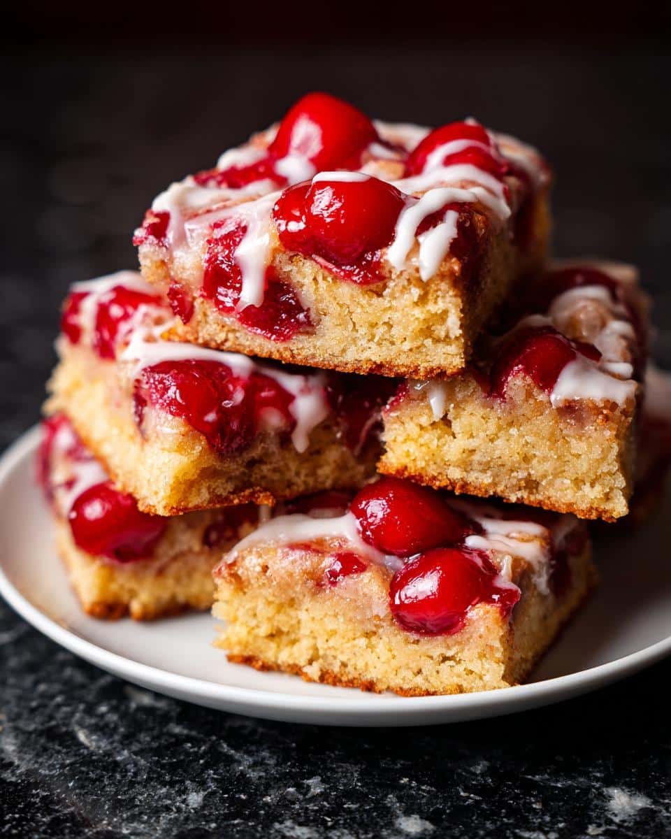 Cherry Almond Cake Bars - detail 3