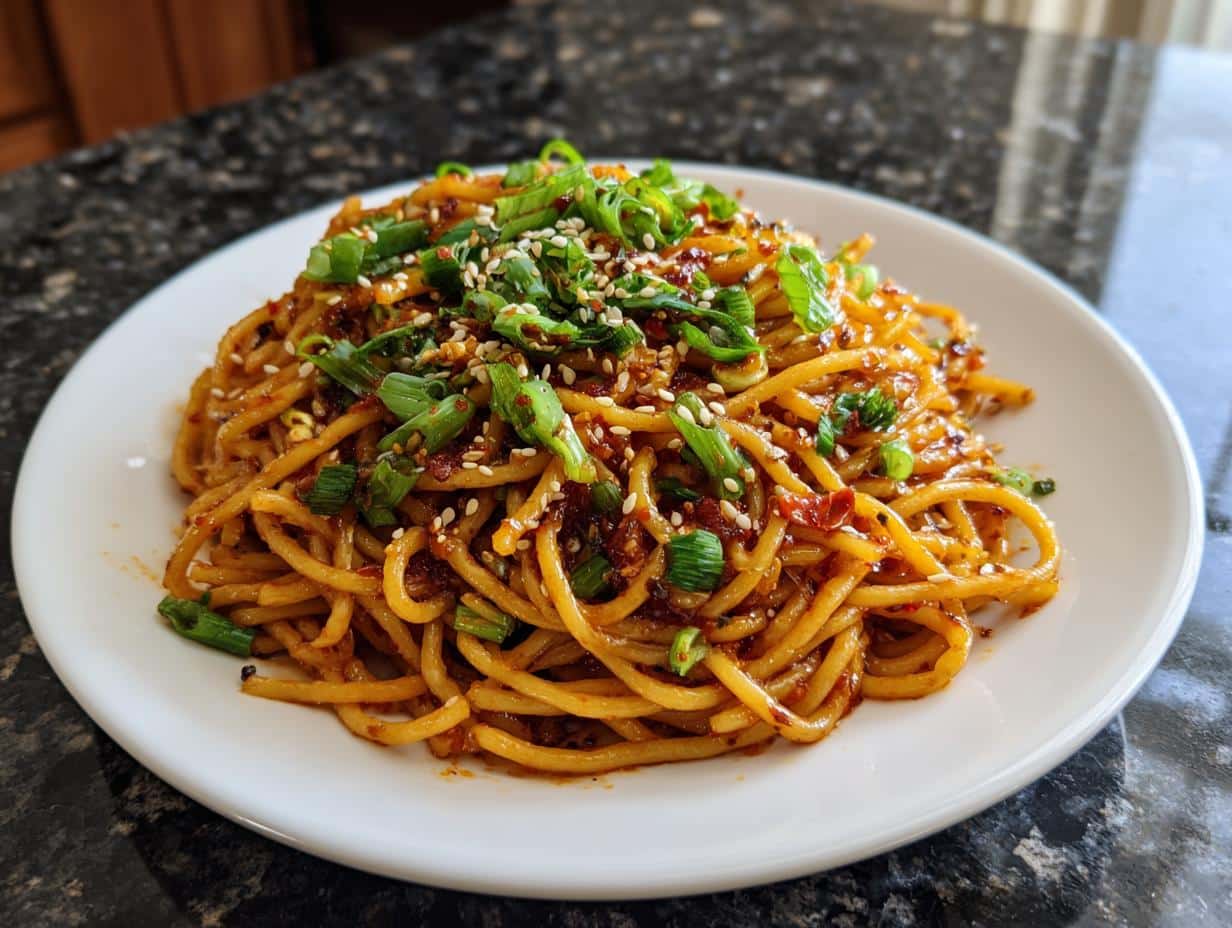 Spicy Chili Crisp Noodle Pasta in Just 25 Minutes