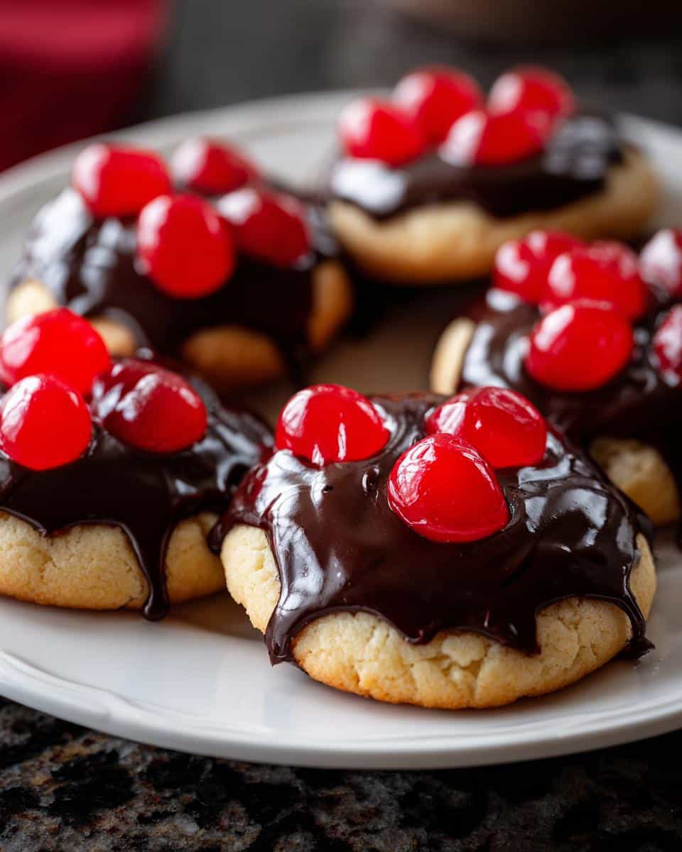 Chocolate Covered Cherry Sugar Cookies - detail 1