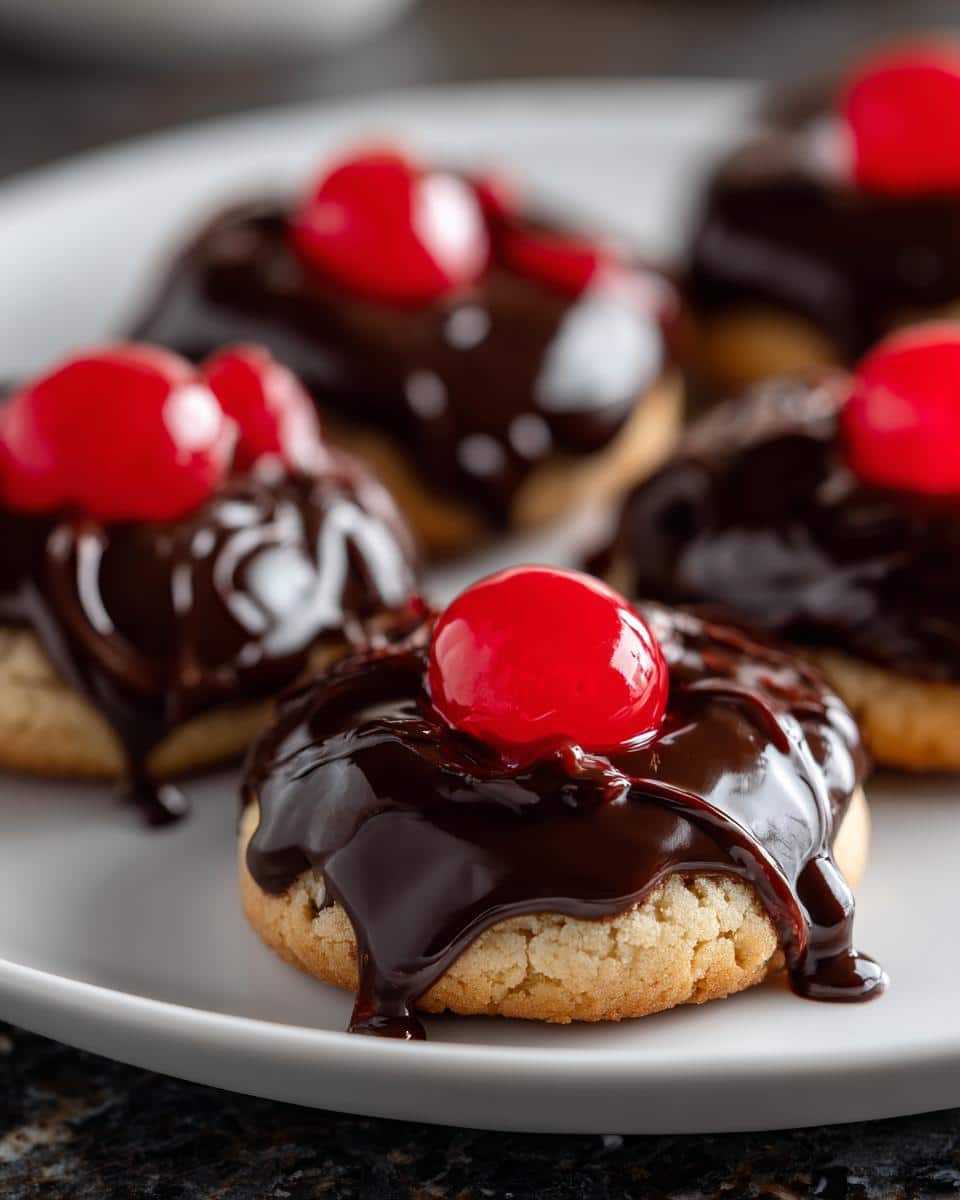 Chocolate Covered Cherry Sugar Cookies - detail 2