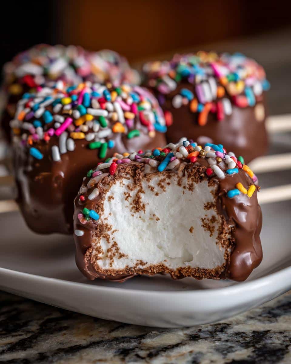 Chocolate-Covered Marshmallow Pops - detail 1