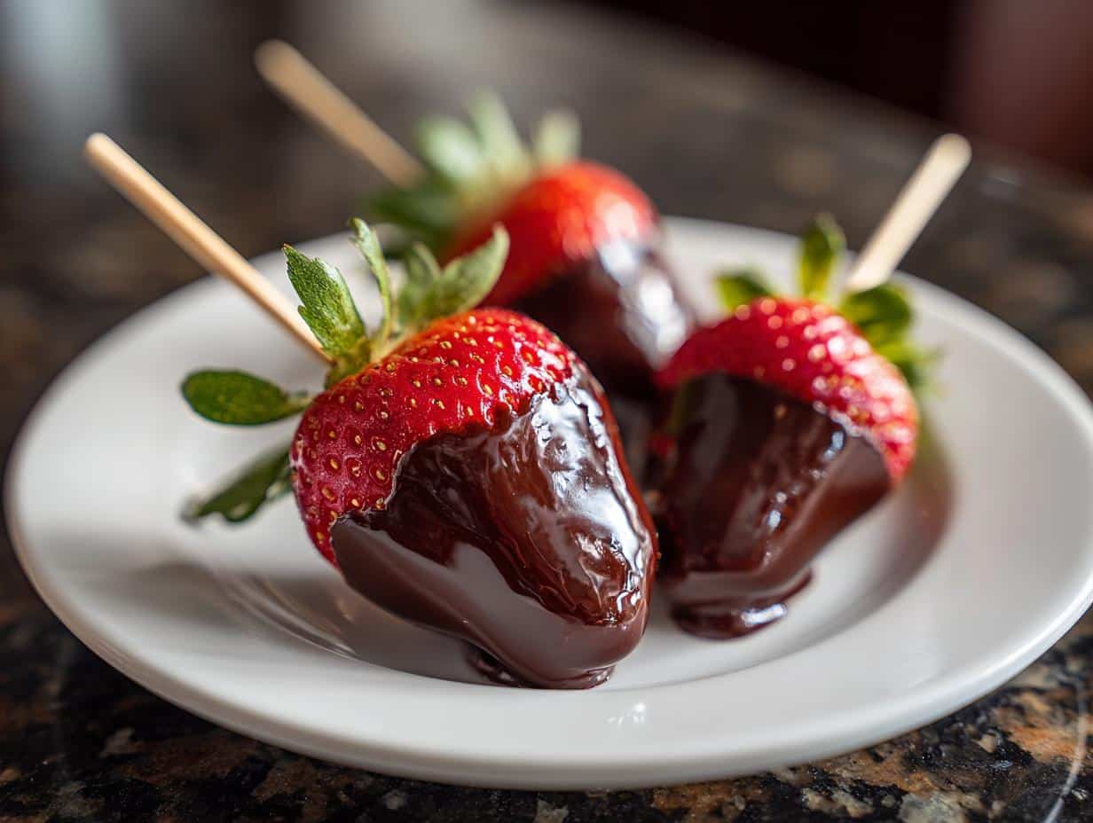 Chocolate-Dipped Strawberry Skewers